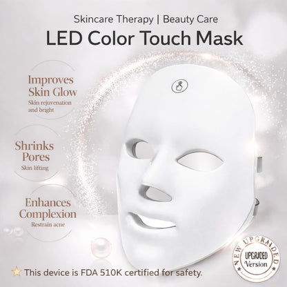 Masque facial Aurielle™ LED 7 couleurs